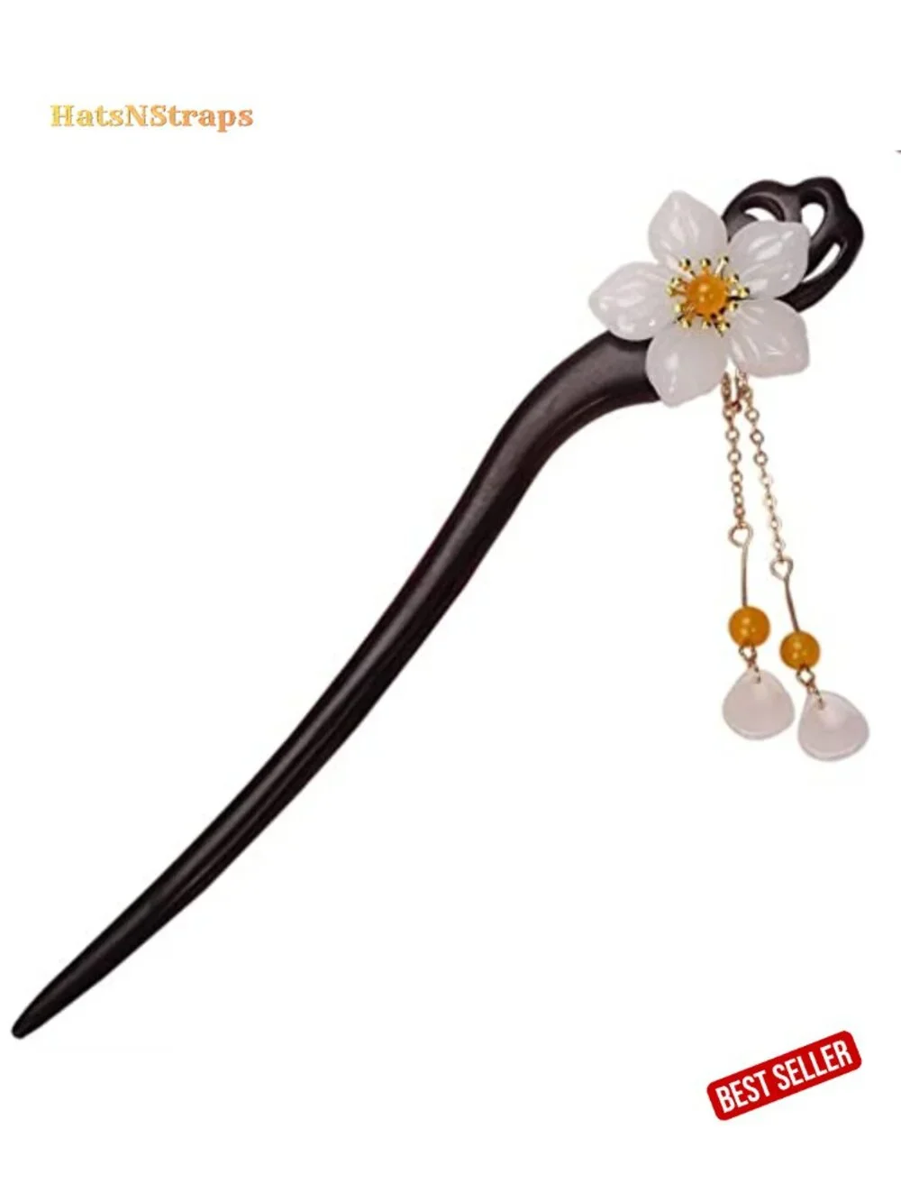 Wooden Hair Stick Handmade Carved Hair Pin for Bun 7.08 inch